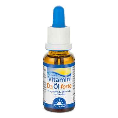 Dr. Jacob's Vitamin D3 huile forte 2000 UI D3 à haute dose 640 gouttes (20 ml)
