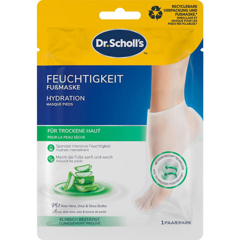 Scholl Aloe Vera Foot Mask Socks (1 pair), 2 pieces