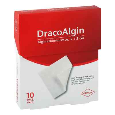 Dracoalgin 5x5 cm compresse d'alginate (10 pièces)