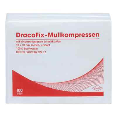 Dracofix compresses opératoires 10x10 cm non stérile 12 plis (100 pièces)