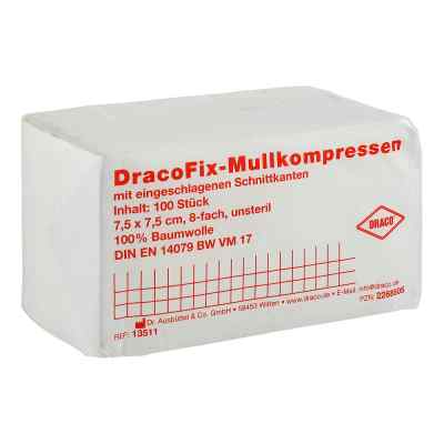 Dracofix compresses opératoires 7,5x7,5 cm non stériles 8 plis (100 pièces)