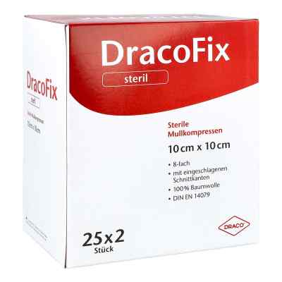 Dracofix Peel compresses stériles 10x10 cm 8 plis (25x2 pièces)