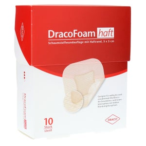 Dracofoam pansement en mousse adhésif (5x5, 10 pièces)