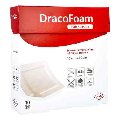 Dr. Ausbüttel Dracofoam Haft sensitiv mousse pour plaies (10x10 cm, 10 pièces)