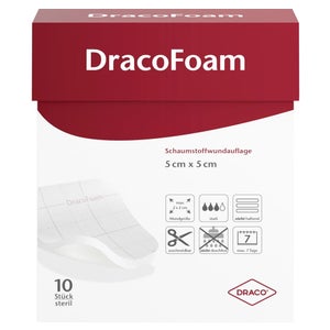 Dracofoam pansement en mousse 5x5 cm (10 pièces)