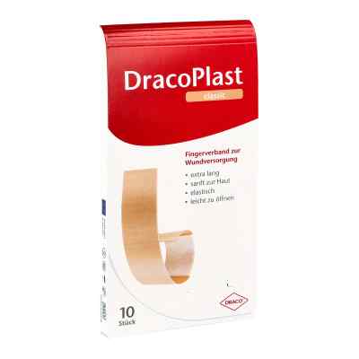 Dracoplast bandes pour doigts élastiques 2x12cm (10 pièces)