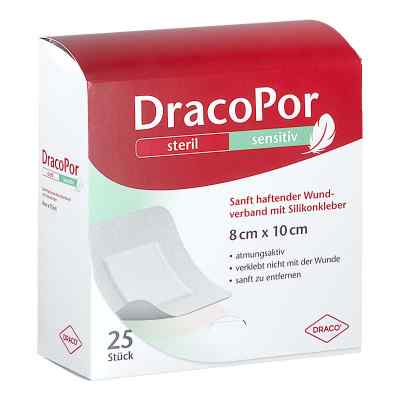DracoPor sensitive dressing 8 x 10 cm — 25 pieces