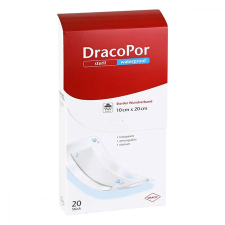 Dracopor pansement imperméable 10x20 cm stérile (20 pièces)