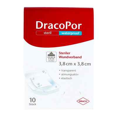 Dracopor waterproof pansement 3,8x3,8 cm stérile (10 pièces)