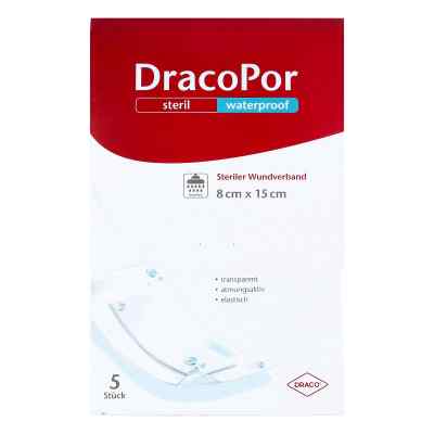Dracopor pansement imperméable stérile 15x8cm (5 pièces)