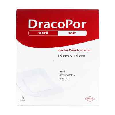 Dracopor pansement stérile 15x15 cm (5 pièces)