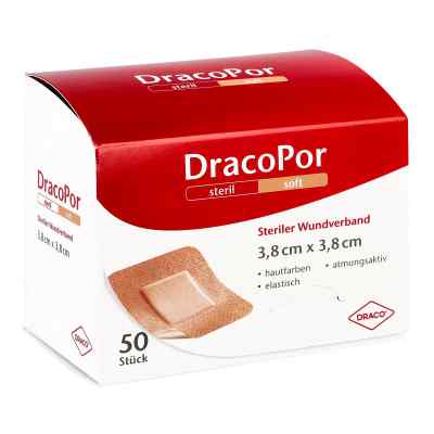 DracoPor sterile skin-colored soft dressing 3.8 x 3.8 cm (50 pieces)