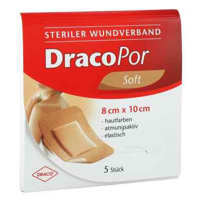 Dracopor Pansement stérile 8x10 cm couleur chair (5 pièces)