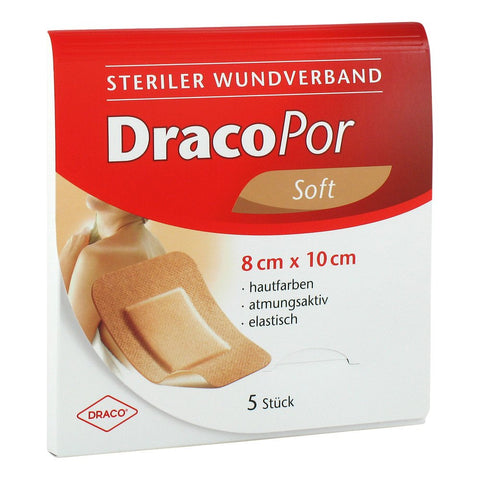 Dracopor Sterile Dressing 8x10 cm skin-colored (5 pieces)