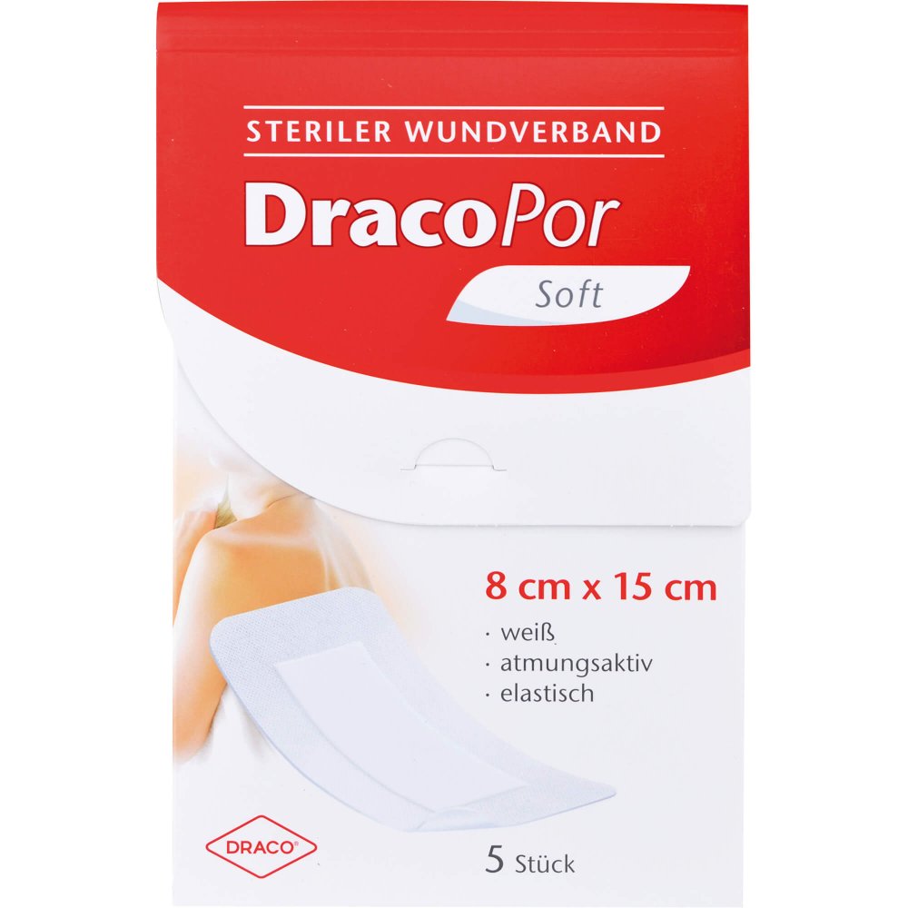 Dracopor pansement 8x15 cm stérile (5 pièces)
