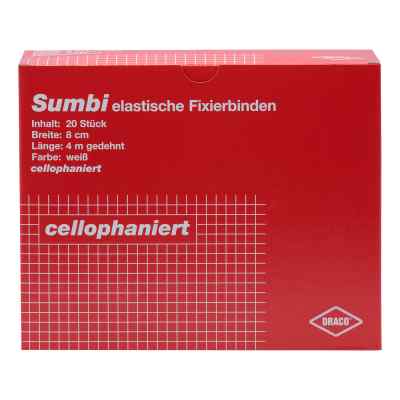 Dracosumbi bande de fixation 10 cm x 4 m blanc (20 pièces)