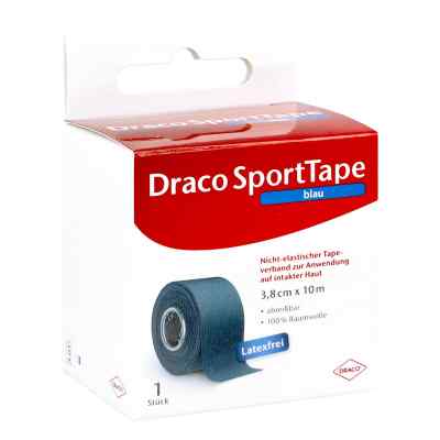 Dracotape bandage 10 m x 3,8 cm bleu (1 pièce)