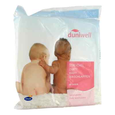 Duniwell bébé gants de toilette Streichelzart (40 pièces)