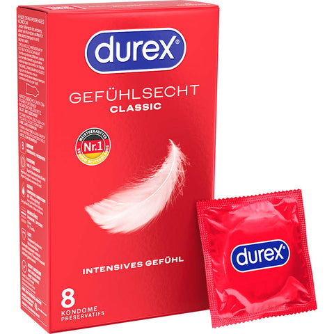 Durex Real Feel Classic condoms (width 56 mm, 8 pieces)