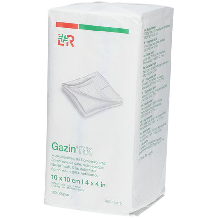 Gazin® compresse de gaze 10 cm x 10 cm non stérile 16 plis