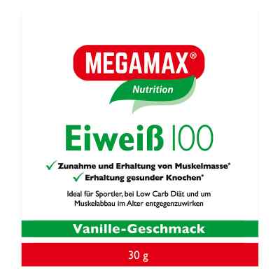 Megamax Eiweiss 100 vanille poudre (30 g)