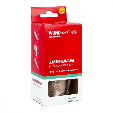 Axisis Elastic Bandage 10 cm x 3 m with fasteners (1 piece)