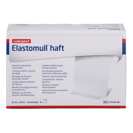 Elastomull bande de fixation adhésive 8 cm x 20 m (6 pièces)
