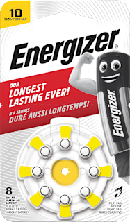 Energizer piles pour appareils auditifs 10 (8 pièces)