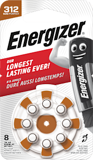 Energizer piles pour appareils auditifs 312 (8 pièces)