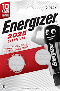 Energizer Piles bouton CR2025 (2 pièces)