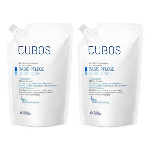 Eubos baume pour la peau F lotion recharge (2x400 ml)