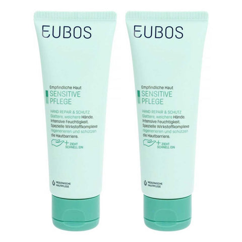 Eubos Sensible crème réparatrice et protectrice pour les mains (2x75 ml)