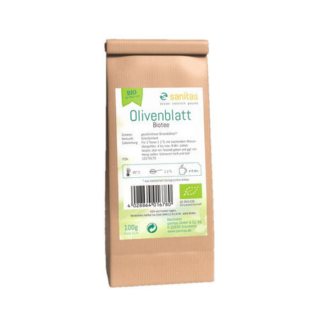 sanitas thé bio aux feuilles d'olivier (250 g)