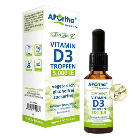 APOrtha® Vitamine D3 gouttes - 5.000 IE
