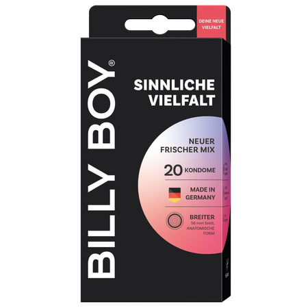 BILLY BOY préservatifs variété sensorielle (20 pièces)