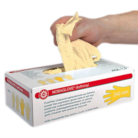 NOBA Nobaglove Softvinyl sans poudre, blanc, XL (100 pièces)