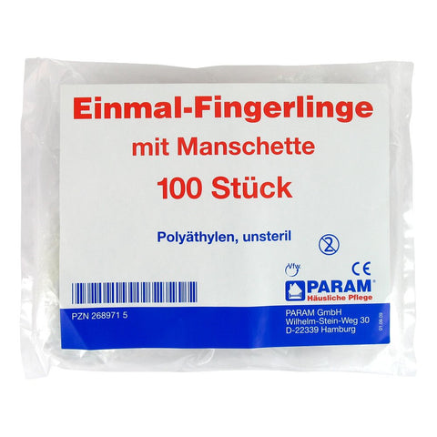 Param GmbH Doigtier jetable en plastique (100 pièces)