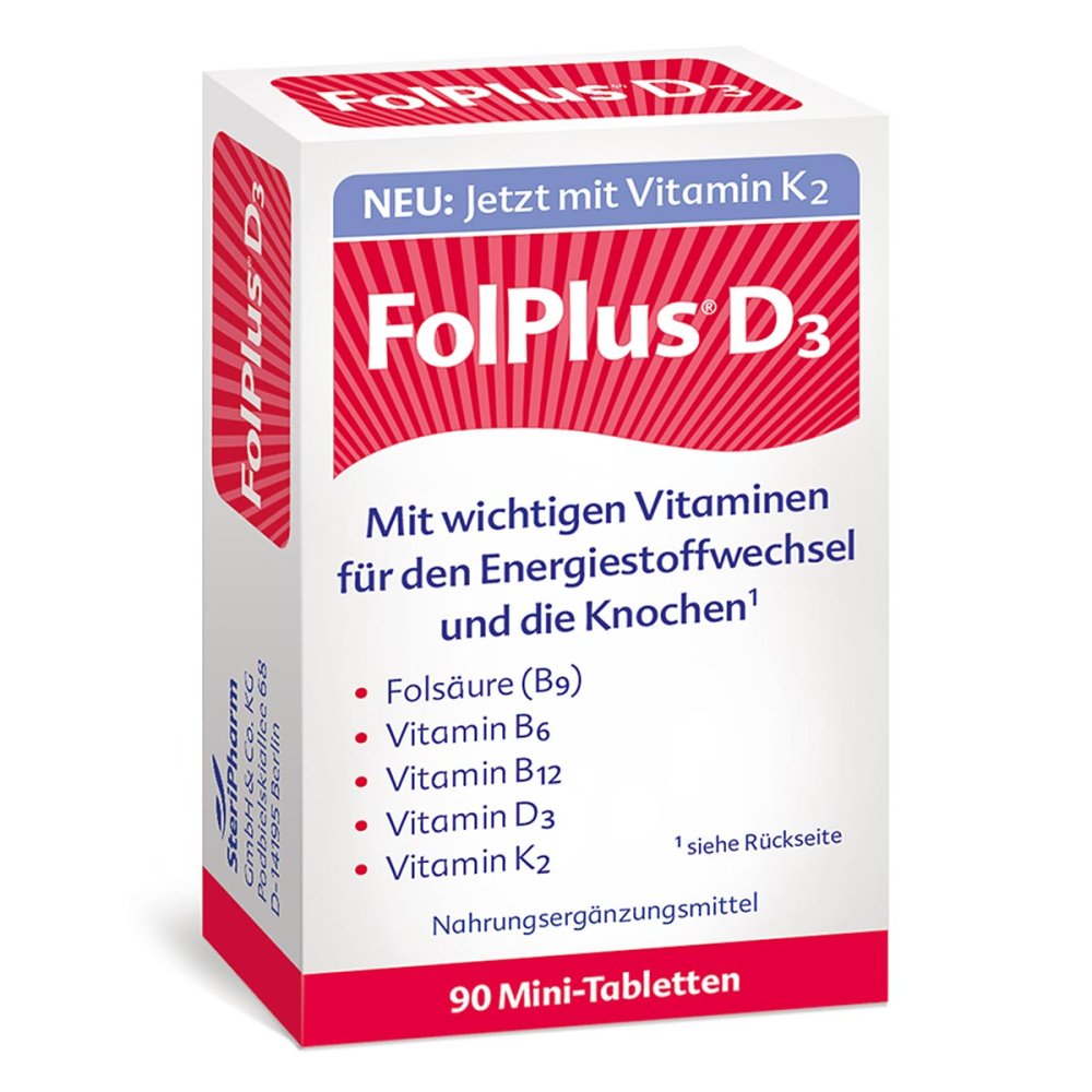 Folplus+d3 comprimés (90 pièces)
