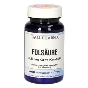 Folic acid 2.5 mg GPH capsules (60 count)