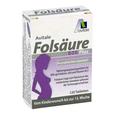 Avitale acide folique 800 Plus B12+iode comprimés (120 pièces)