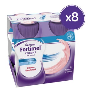 Fortimel Compact 2.4 goût fraise (8 x 4 x 125 ml)