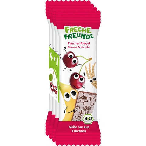 Freche Freunde Barre aux fruits Banane & Cerise dès 1 an (4x23 g)