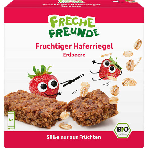 Freche Freunde Oat and Strawberry Fruit Bar, from 3 years (6x30 g, 180 g)