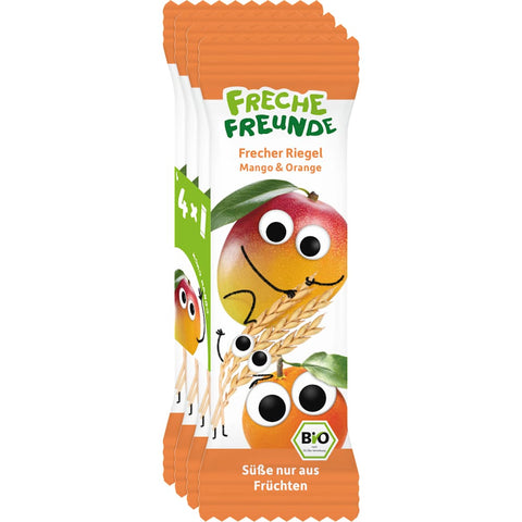 Freche Freunde barre aux fruits avec céréales mangue & orange dès 1 an (4x23 g), 92 g