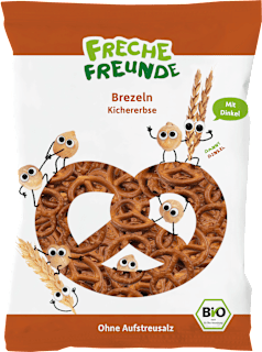 Freche Freunde Freche Brezeln aux pois chiches, snack pour enfants dès 4 ans (75 g)