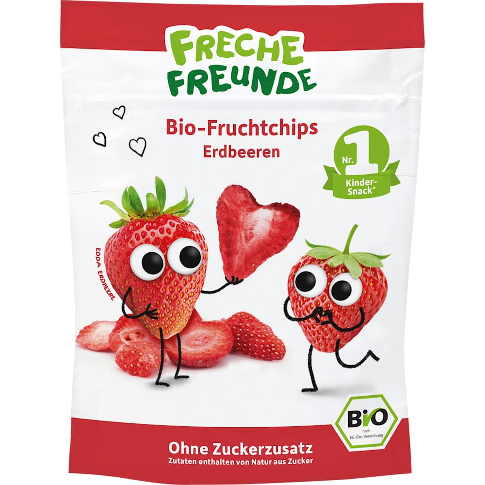 Freche Freunde chips de fruits fraise pour enfants (12 g)