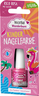 FruchtBar Wunderbunt vernis à ongles rose pour enfants (5 ml)