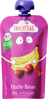 FruchtBar purée de fruits cerise-banane dès 6 mois (120 g)