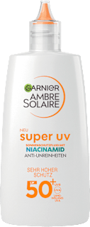 Garnier Ambre Solaire fluide solaire visage super UV avec niacinamide, SPF 50+ (40 ml)