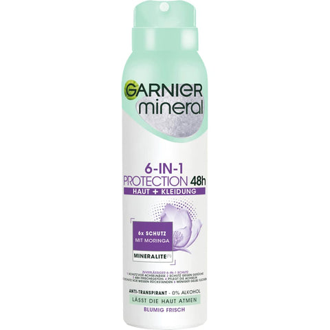 GARNIER mineral Antitranspirant Deospray 6 en 1 Protection (150 ml)
